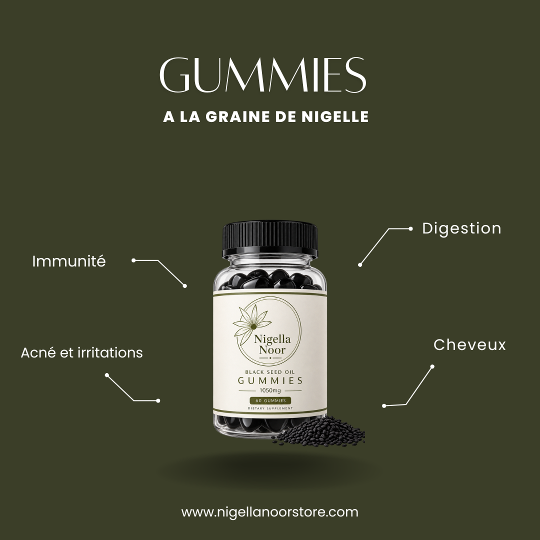 Nigella Noor™ – Gummies à l’Huile de Nigelle